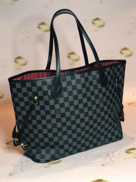 black and grey louis vuitton purse|louis vuitton large black tote.